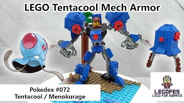 LEGO POKEMON MECH - Pokedex 072 Tentacool (Tutorial Build & Armor Robot Mode)