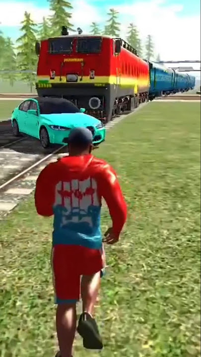 #Indian bike driving 3D#🚆train Se Hui Audi car blast 🤯#ajay rk king #viral #shorts #gaming #video