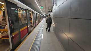 Poland, Warsaw, Metro Ride From Dworzec Wileński To Szwedzka