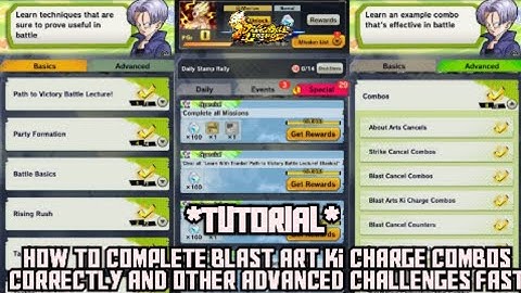 How To Complete All Learn With Trunks! Path to Victory Battle Lecture Advanced In Dragonball Legends