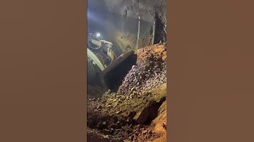 Loader loading process in tunnel- Good tools and machinery make work easy