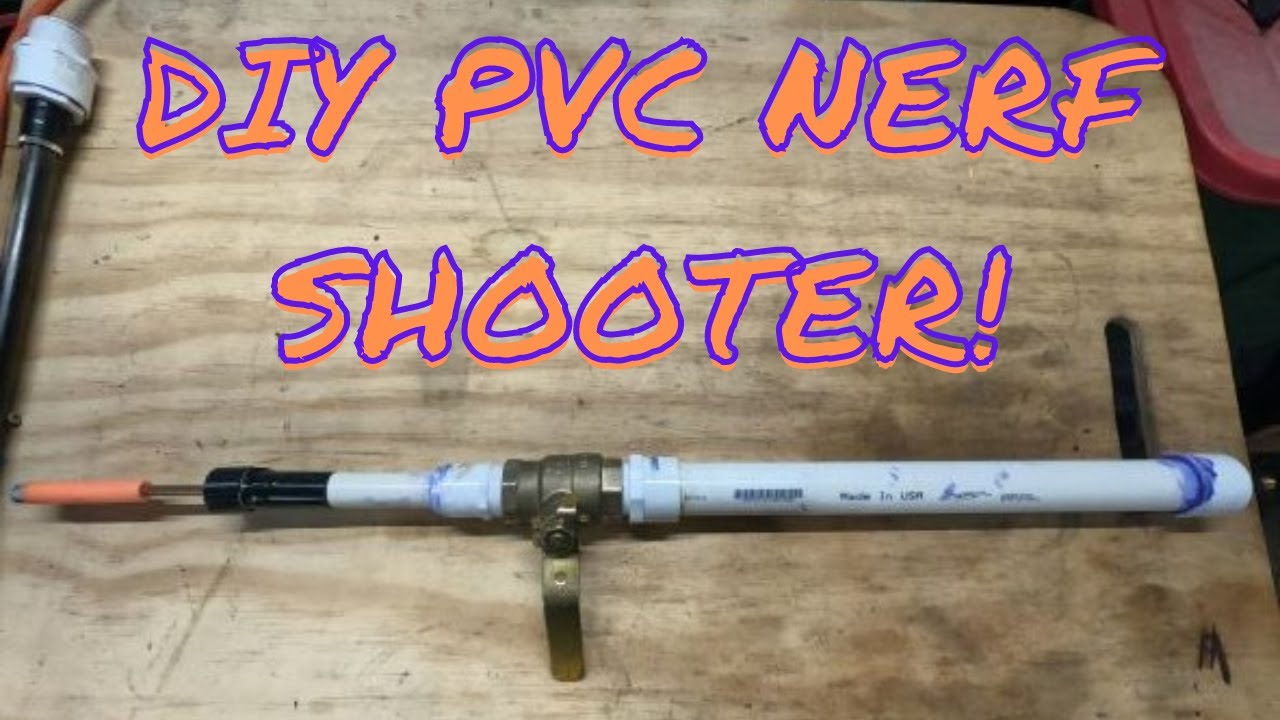 DIY PVC Nerf gun! YouTube