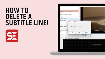 How to delete a subtitle line in subtitle edit software [easy]