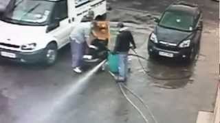 Man gets 15 amp shock off pressure washer