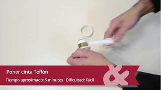 Cómo poner cinta de teflón en las conexiones de fontanería 