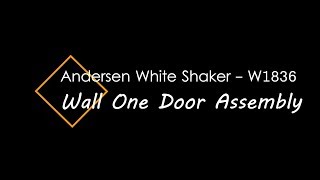 Andersen White Shaker - Wall 1 Door Assembly Cabinet