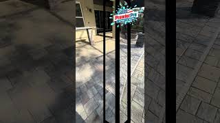 Paver sealing step-by-step process using a water based sealer by Premier Pro Wash & Seal