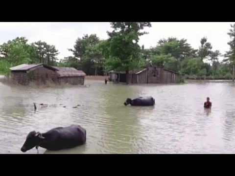Floods, coronavirus hobble two of India's poorest states