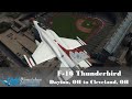 F-16 Thunderbird Wright-Patterson AF to Cleveland Flyby | MSFS2020