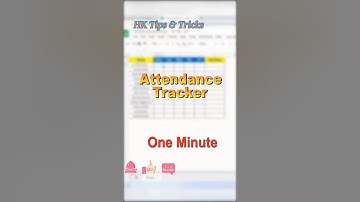 Excel Trick | Make Attendance Sheet Online | Function To Count Workdays #excel #googlesheets #howto