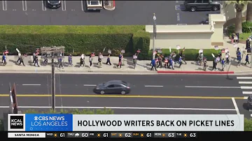 Hollywood writers picket for second consecutive day