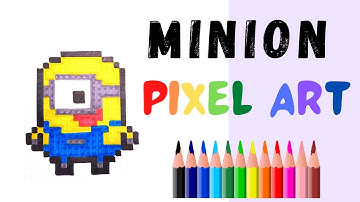 How to Draw a MINION! #3 - Hand Drawn Pixel Art