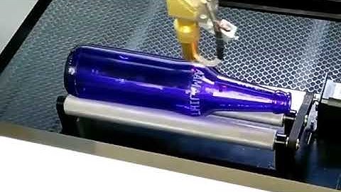 CO2 laser machine with axis rotary