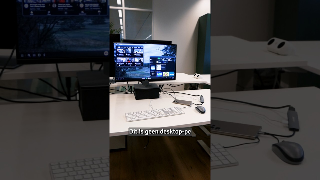 Zo werkt Samsung Dex! 🖥️ Zou jij je laptop of pc inruilen? 📲#android #androidhacks #samsungtips2025