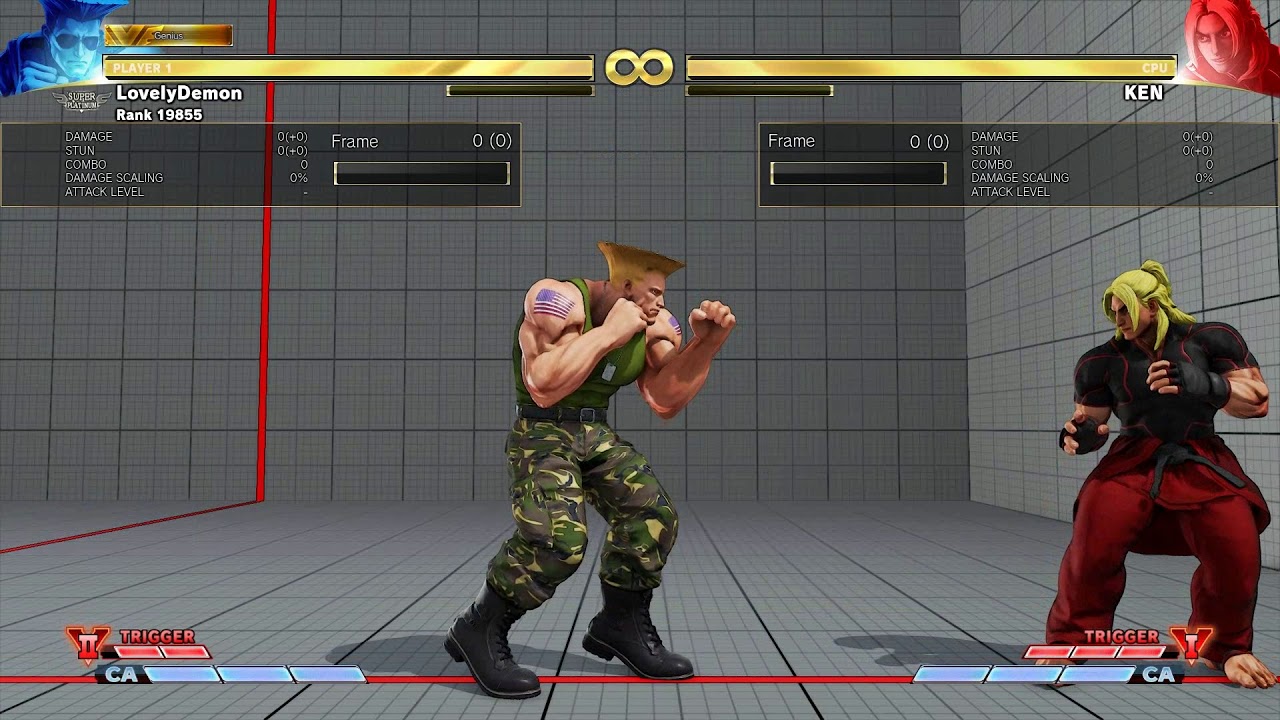 Street Fighter V Arcade Edition - Training Mode Bug?