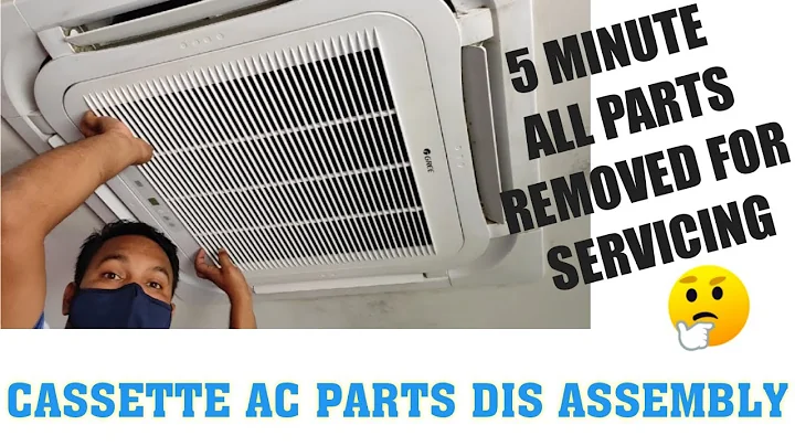 HOW TO REMOVE ALL THE PARTS TO SERVICE  GREE CASSETRE AC / Gree Ac Remove Front Cover / Dismental