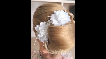 New Easy Hairstyles Bridal Hairstyle Wedding Hairstyles #shorts