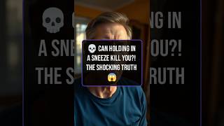 💀 Can Holding In a Sneeze Kill You?! The Shocking Truth 😱 #health #sneezing #facts