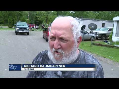 Severe thunderstorm hits Oconto County community