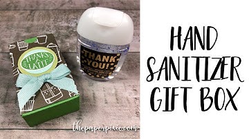 Envelope Punch Board Hand Sanitizer Gift Box