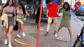 Scariest reactions ever with Snake Prank