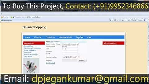 Shopping Cart   Java Project