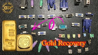 Gold Recovery from pc computer Conector . Gold Recovery from computers.Gold Recovery