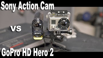 Sony Action Cam vs GoPro Hero2 under Extreme Low Light Test