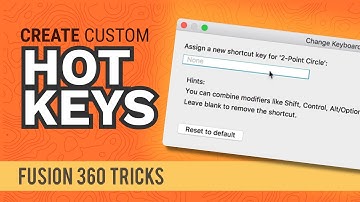 Fusion 360: How to Create Custom Keyboard Shortcuts in Autodesk Fusion 360 | #fusionFridays