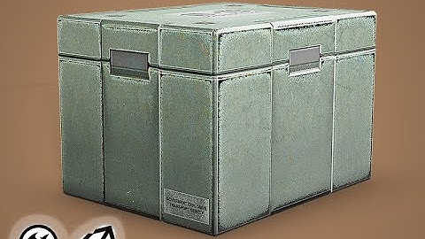 Sci-fi-military-crate - Realtime turntable render (VR / AR / game ready)