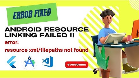 ERROR FIXED👍| Android resource linking failed | error: resource xml/filepaths not found | Flutter