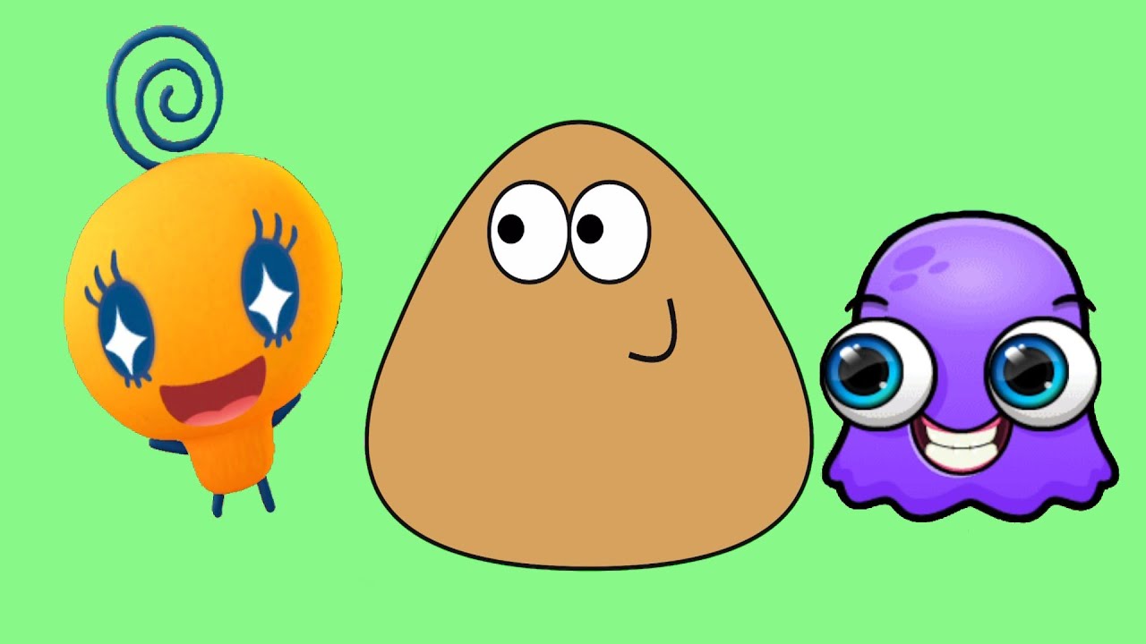 Pou y sus amigos. POU vs MOY 7 vs TAMAGOTCHI forever. Nuevo Tamagotchi!.