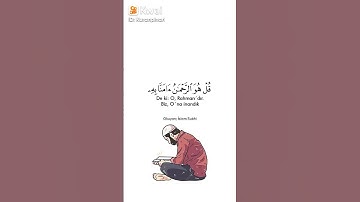 سورة الملك)قُلْ هُوَ الرَّحْمَٰنُ آمَنَّا بِهِ وَعَلَيْهِ تَوَكَّلْنَا ۖ