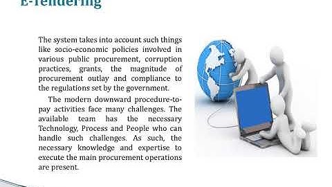 All about e-procurement system or Electronic Tendering System
