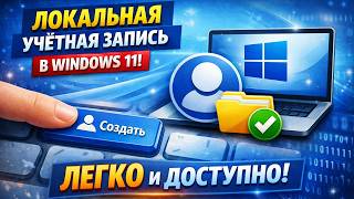 Как создать локальную учётную запись в Windows 11 | Как создать локального пользователя в Windows 11