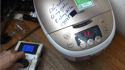Sửa nồi cơm SHARP KS-COM181CV nấu cháy cơm,mất nguồn!