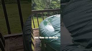 quickly & easily remove rain water from coleman saluspa spa or hot tub covers
