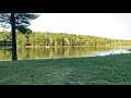 Lake scenery - green screen background - royalty free