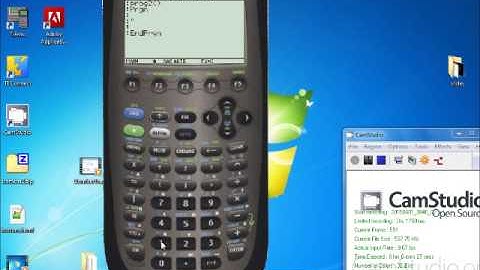 Write your first program on the TI89 calculator