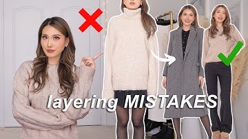 how to layer without looking bulky | WINTER OUTFITS ❄️
