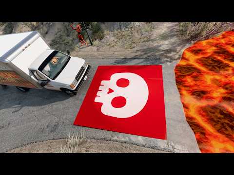 Gimmick Pad Challenge #2 Can You Survive Jumps, Boosts, and Spins? 🥵 BeamNG.drive