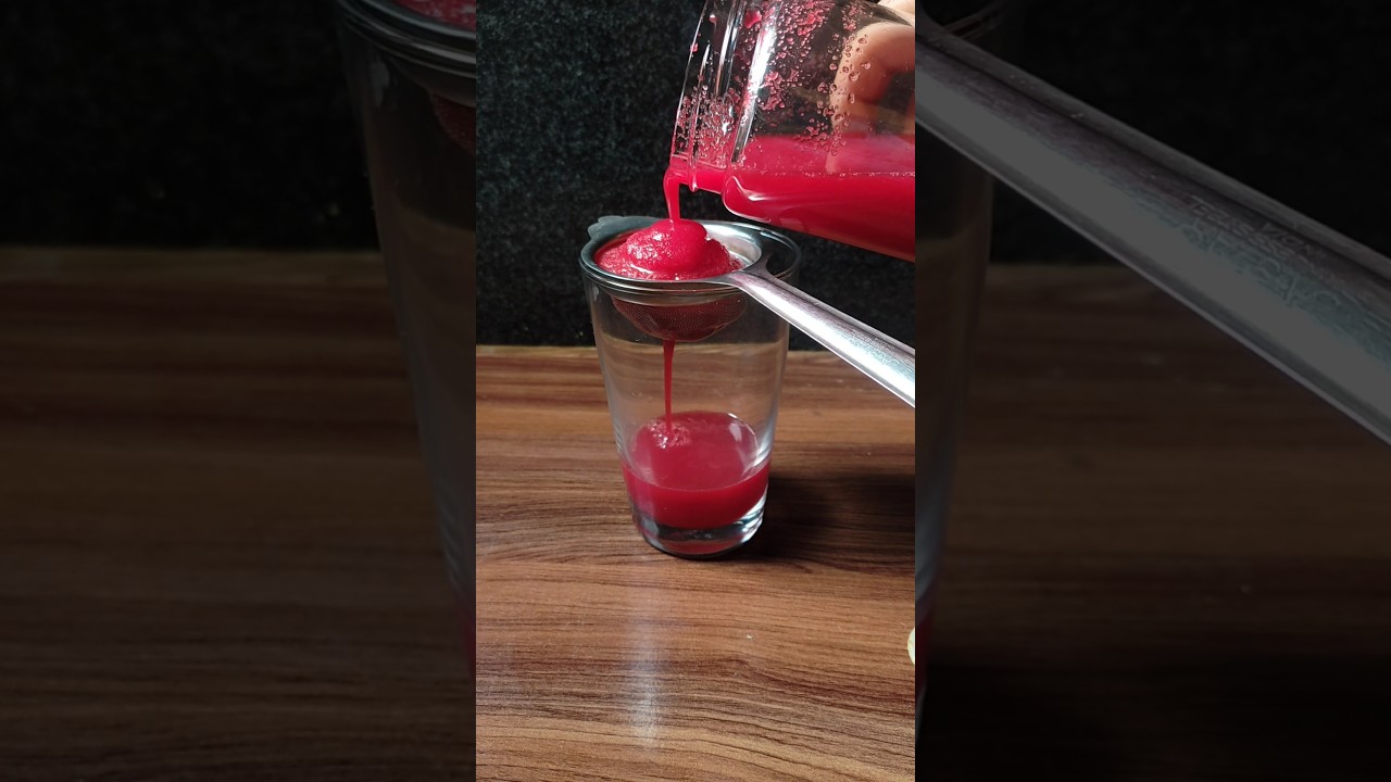 Amla, Beetroot, Carrot Juice in a Blender for Glowing Skin 