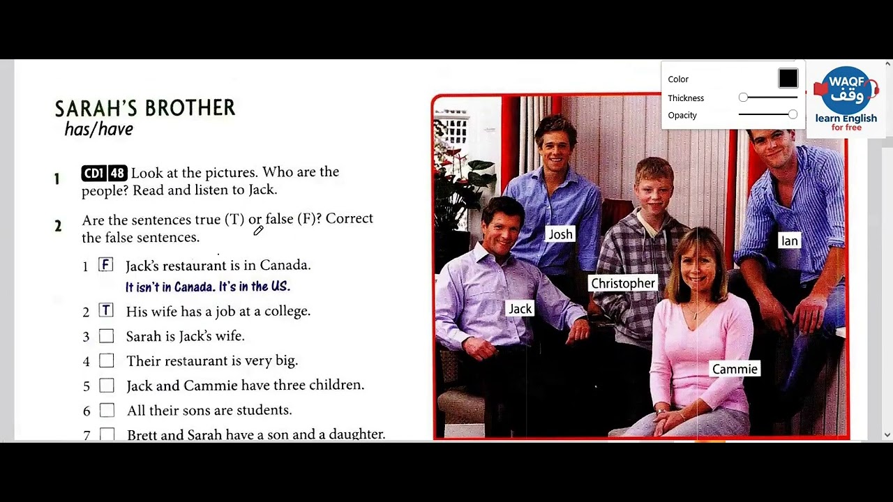 سلسلة تعلم اللغة الإنجليزية من الصفر حتى الاحتراف Starter, Lesson 16/ Unit 4/ B