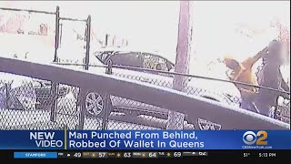 Caught On Video: Sucker Punch Assault, Robbery In Queens