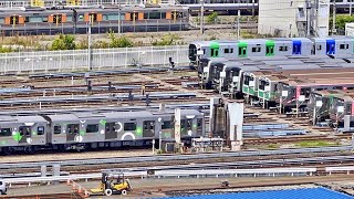 【大阪メトロ / 森之宮検車場に新駅】2023年5月10日（水）中央線30000A系が近付くと車庫の洗車機が稼働する！