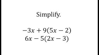 Simplify Algebraic Expressions: ax-b(cx-d) Wealth