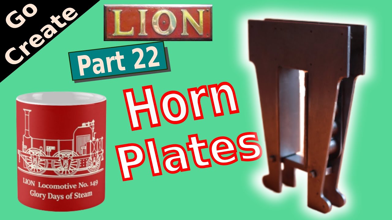 LION - Miniature Locomotive Build pt. 22 - Horn Plates + shaping machine operations
