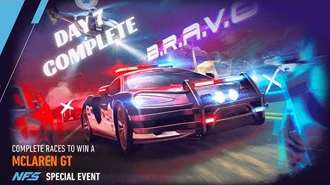 NFS NO LIMITS MCLAREN GT BRAVO SPECIAL LIVE EVENT - DAY 7 #nfsnolimits
