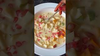 5 Minute Creamy Fruit Custard 😍 #youtubeshorts #shorts #custardfalooda #custard