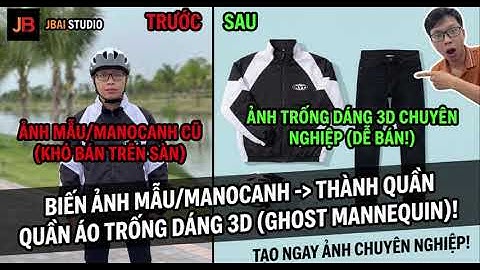 CÓ ẢNH MẪU/MANOCANH? BIẾN NGAY THÀNH QUẦN ÁO TRỐNG DÁNG 3D CHUYÊN NGHIỆP chỉ 7s với JBAI STUDIO
